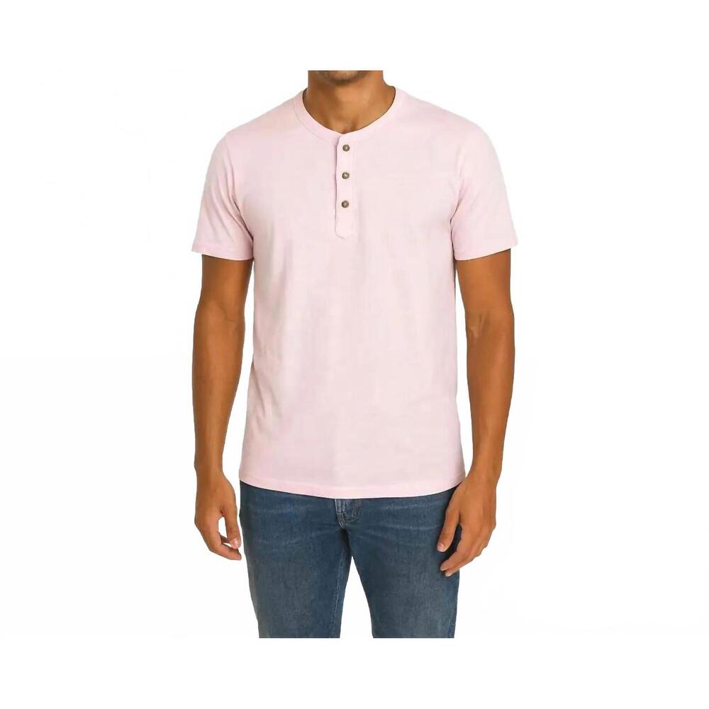 NEW AMERICAN HERITAGE henley top in pink